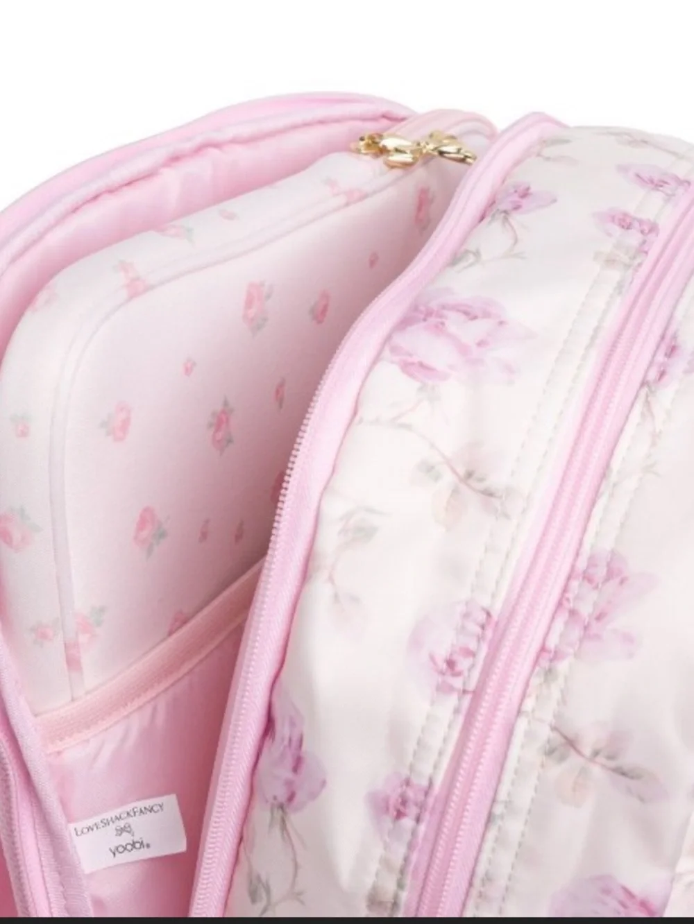 NWT LoveShackFancy x Target - Yoobi Ribbon Rosa Backpack Sterling Dusk